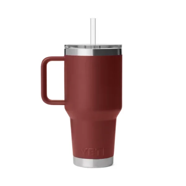Yeti Rambler 35oz Mug with Straw Lid - Stag Red