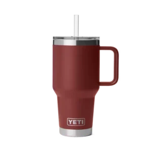 Yeti Rambler 35oz Mug with Straw Lid - Stag Red