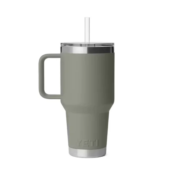 Yeti Rambler 35oz Mug with Straw Lid - Pampa Green