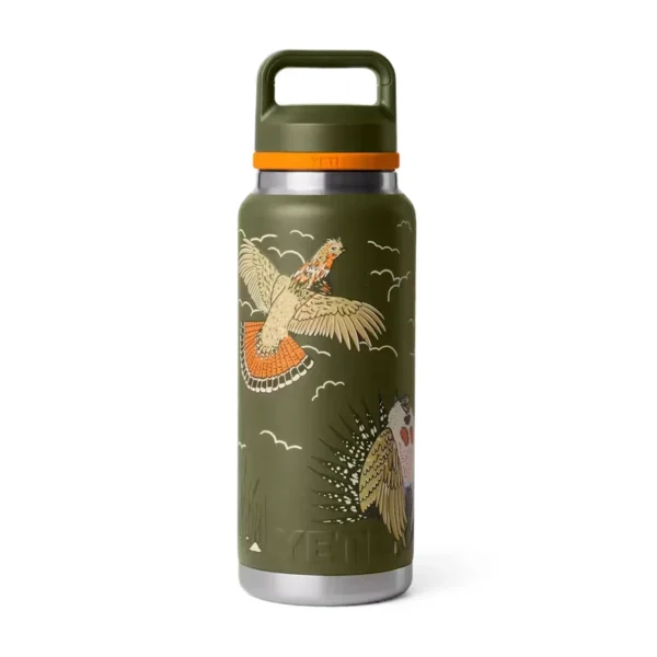 Yeti Rambler 36oz Water Bottle with Chug Cap - Upland Bird Olive