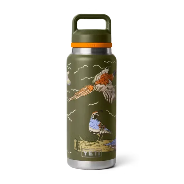 Yeti Rambler 36oz Water Bottle with Chug Cap - Upland Bird Olive