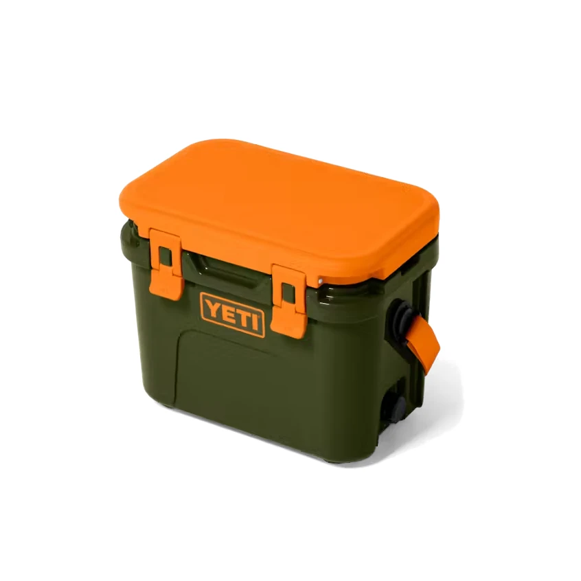 Yeti Roadie 15 Hard Cooler - Olive/King Crab Orange