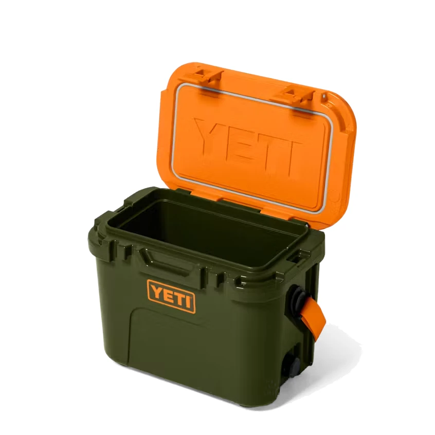 Yeti Roadie 15 Hard Cooler - Olive/King Crab Orange