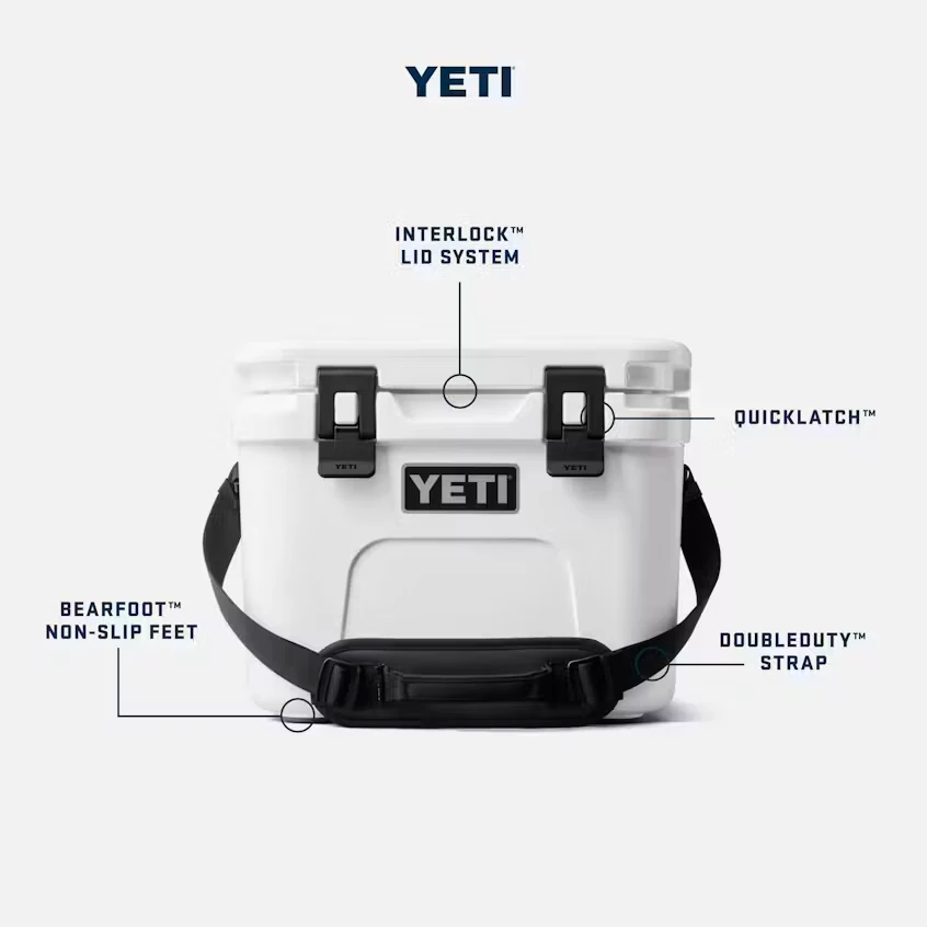 Yeti Roadie 15 Hard Cooler - Olive/King Crab Orange