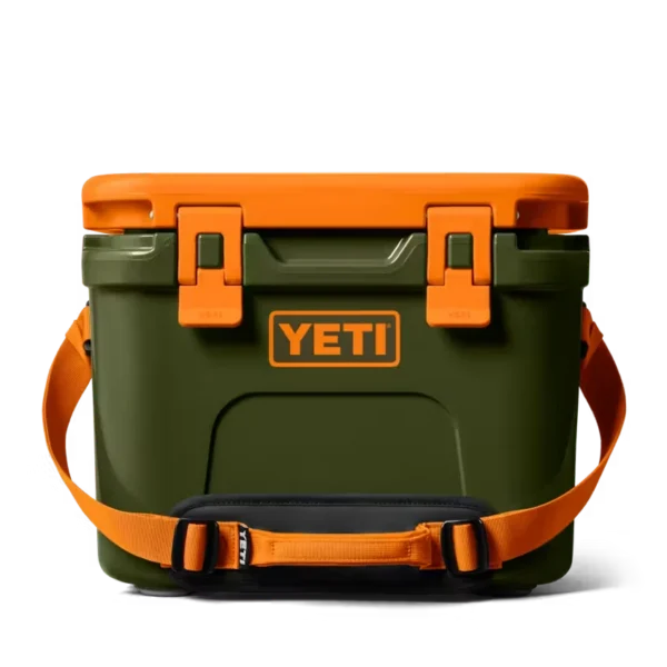 Yeti Roadie 15 Hard Cooler - Olive/King Crab Orange