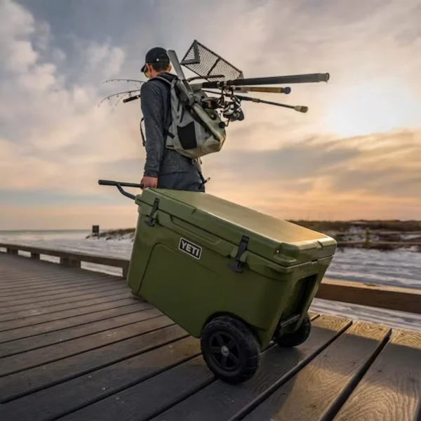 Yeti Tundra Haul Wheeled Cooler - Olive