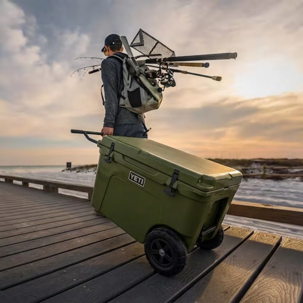 Yeti Tundra Haul Wheeled Cooler - Olive