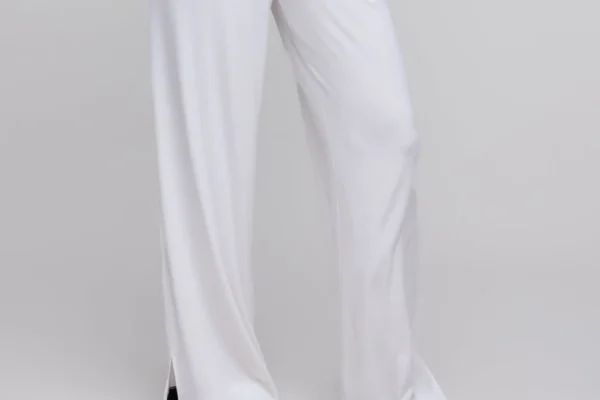 Barefoot Dreams Ultra Soft Rib Sleep Pant - Pearl/Black
