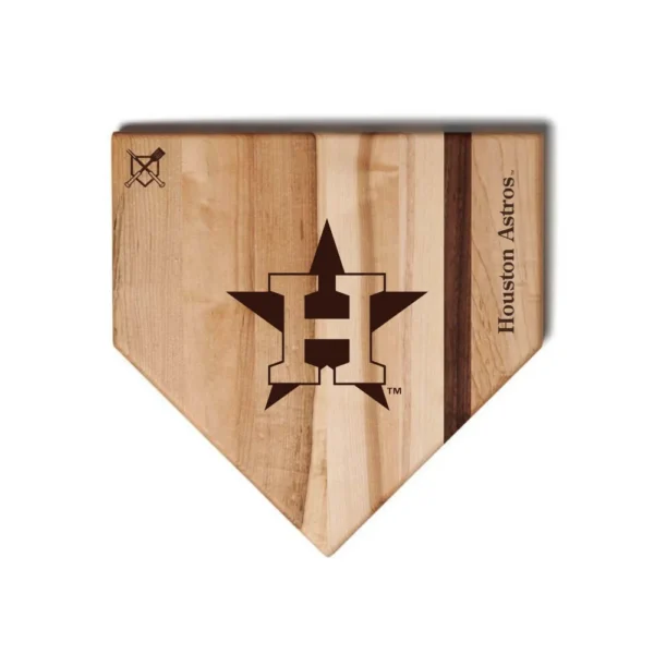 Baseball BBQ Houston Astros 12" Home Plate Cutting Board