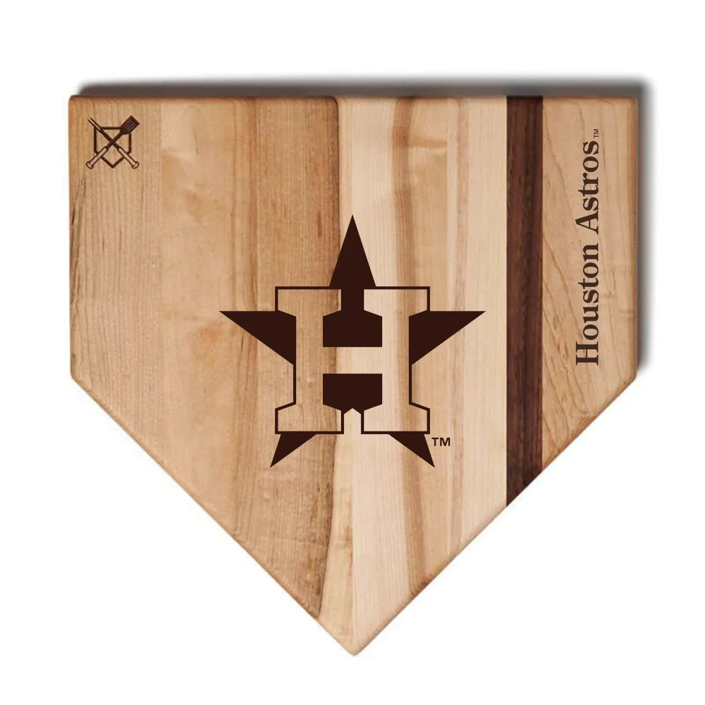 Baseball BBQ Houston Astros 17" Home Plate Cutting Board