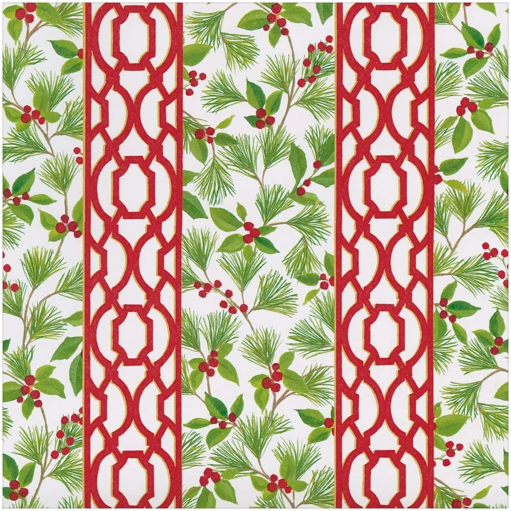 Caspari Knots And Greenery Gift Wrap