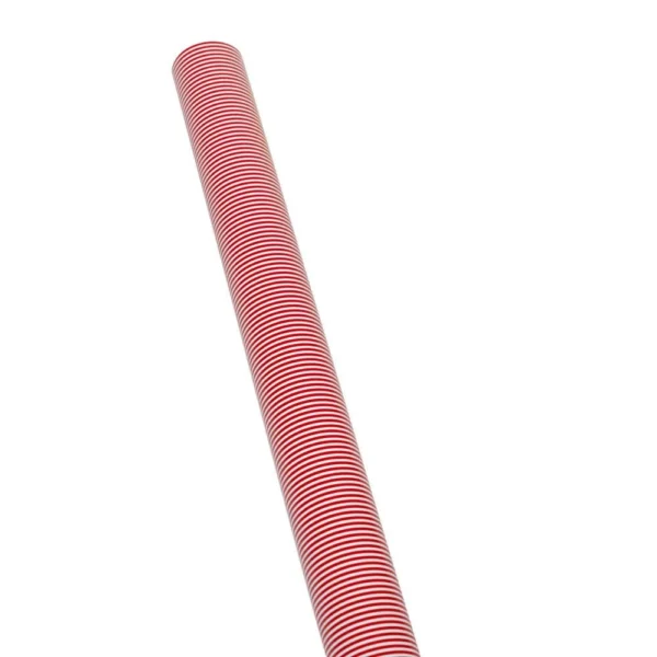 Caspari Oxford Stripe Red Roll Wrap