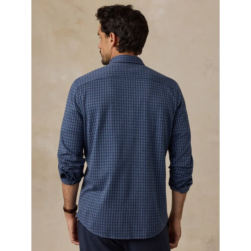 Faherty Coastline Knit Shirt - Clearbrook Gingham