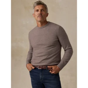 Faherty Jackson Crew Sweater - Ironwood Heather