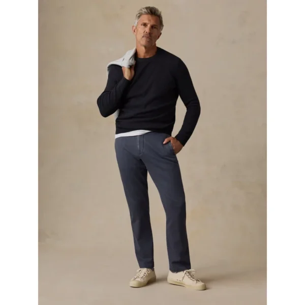 Faherty Jackson Crew Sweater - Wolf Black Heather