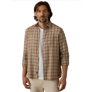 Faherty Palmetto Shirt - Rust Shore Plaid