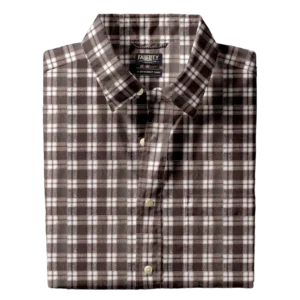 Faherty Soft Twill Movement Shirt - Olive Cobalt Plaid