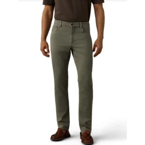 Faherty Stretch Terry 5-Pocket Pant - Island Olive