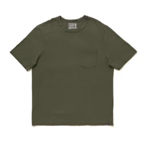Faherty Sunwashed Regenerative Pocket Tee - Forest Grove