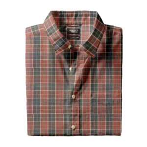 Faherty The Movement Shirt - Burgundy Night Plaid