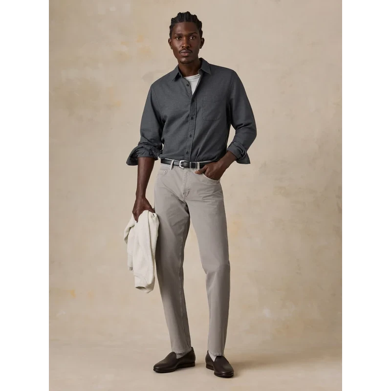 Faherty Timberline Brushed Twill Shirt - Rocky Summit