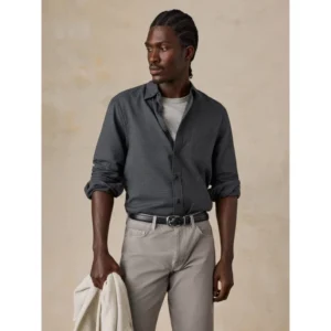 Faherty Timberline Brushed Twill Shirt - Rocky Summit