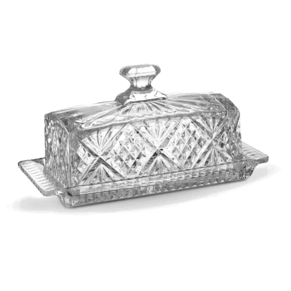 Godinger Dublin Crystal Covered Butter Dish