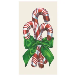 Hester & Cook Candy Cane Guest Napkins, Pack of 16