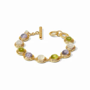 Julie Vos Cobblestone Tennis Bracelet - Multi-Stone Cat's Eye