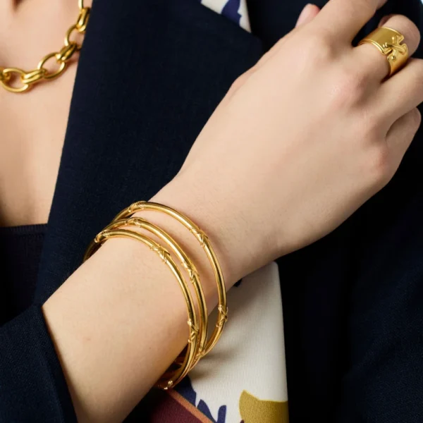 Julie Vos Essex Bangle - Gold