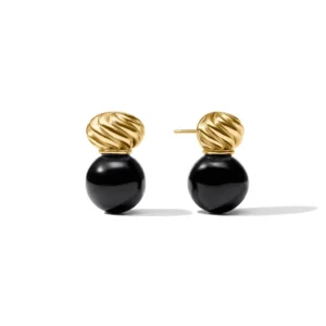 Julie Vos Ravello Midi Earring - Obsidian Black