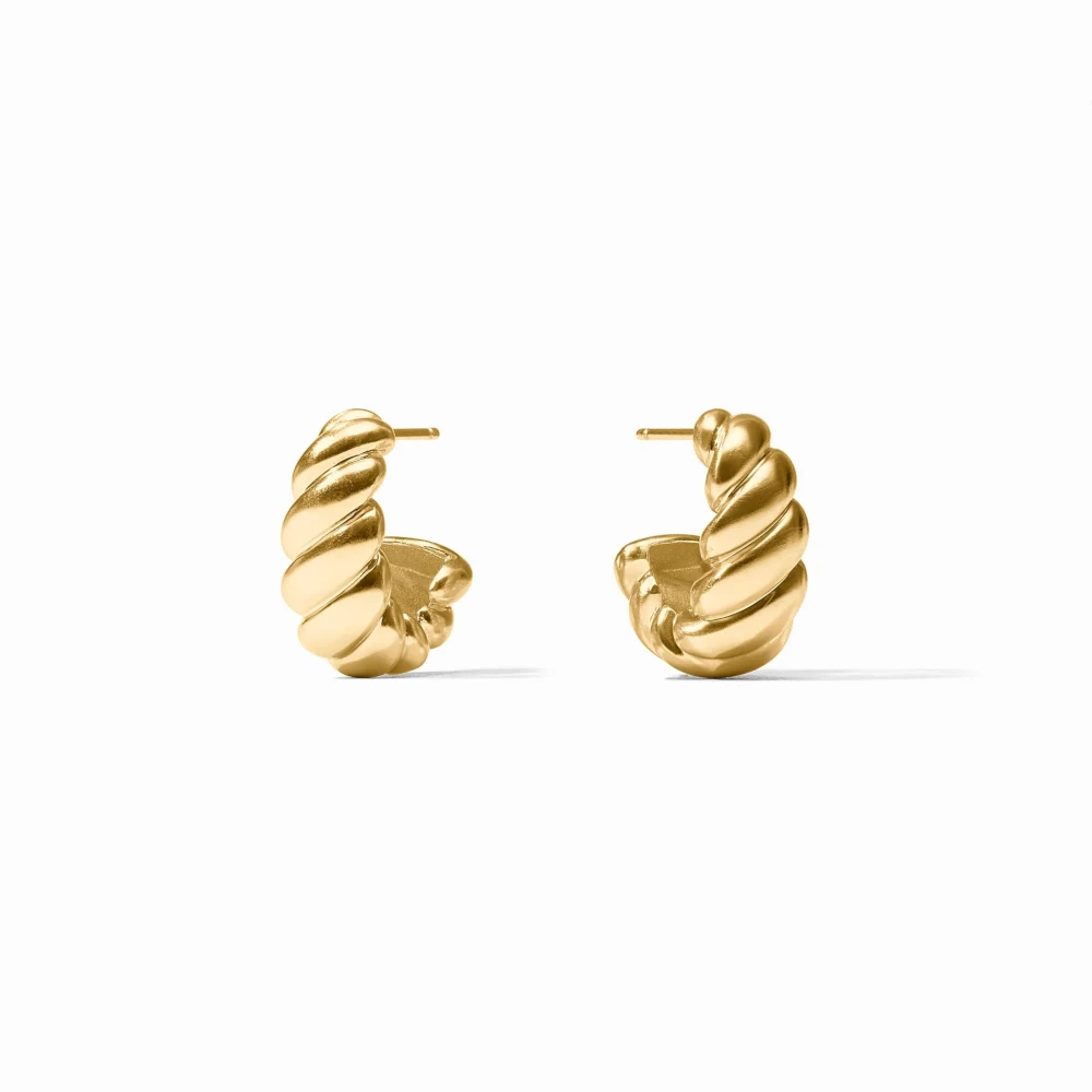 Julie Vos Ravello Statement Hoop - Gold