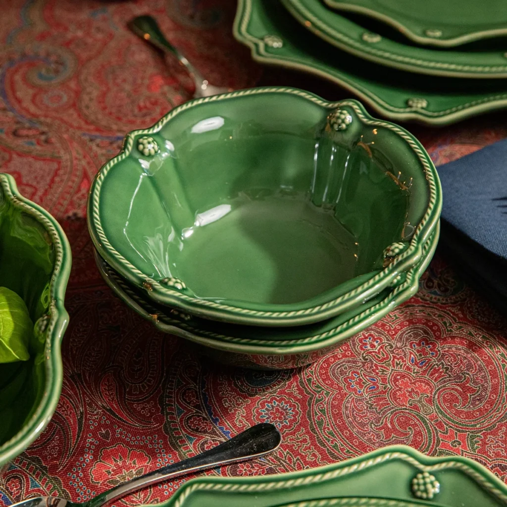 Juliska Berry & Thread Flared Cereal/Ice Cream Bowl - Basil