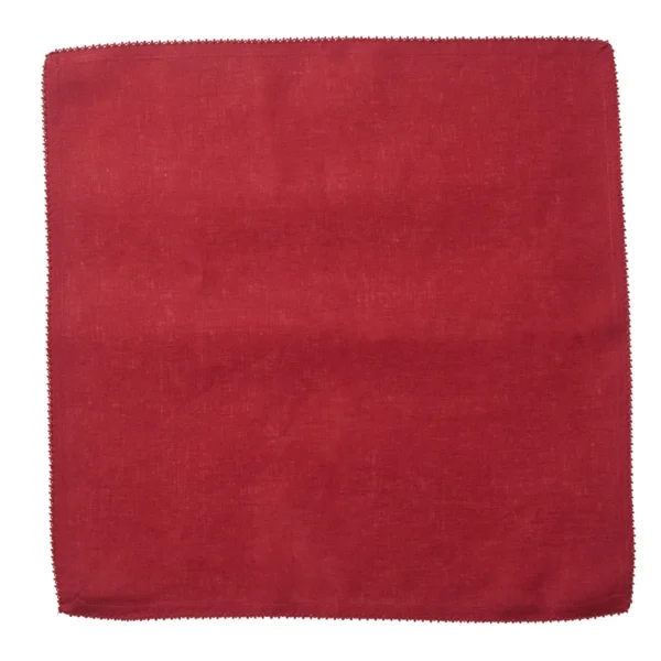 Juliska Berry Scallop Napkin - Ruby