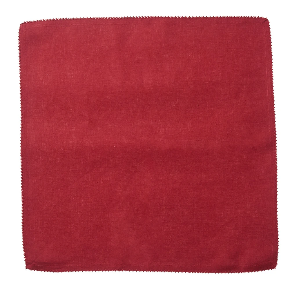 Juliska Berry Scallop Napkin - Ruby
