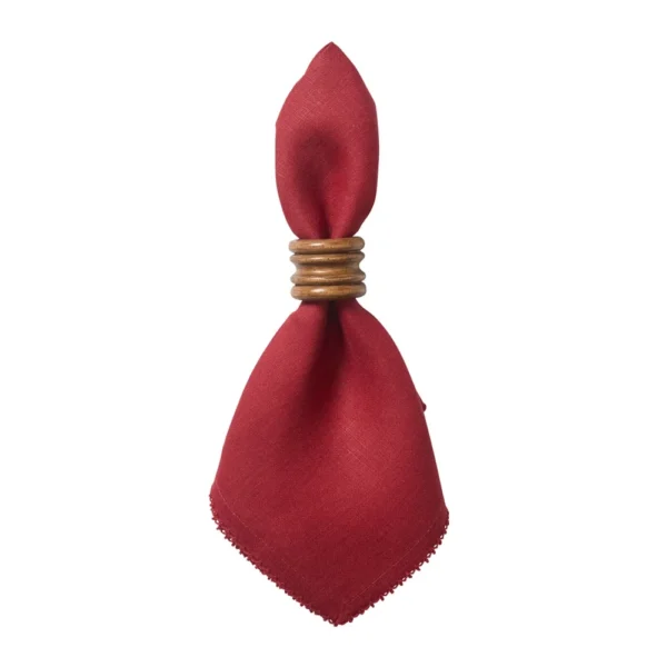 Juliska Berry Scallop Napkin - Ruby