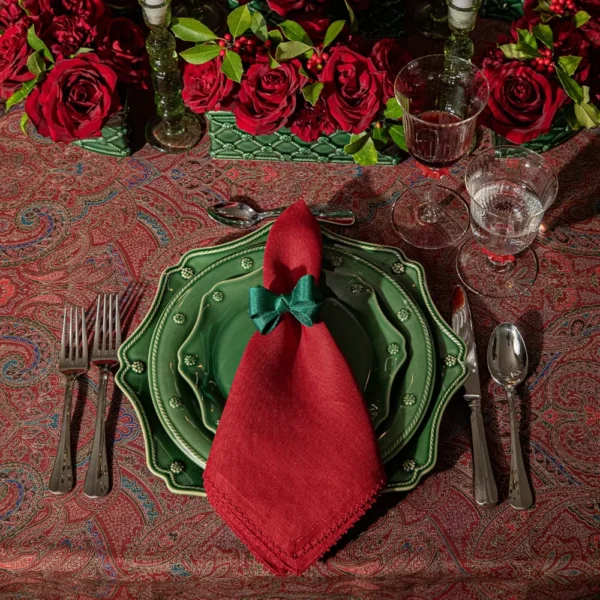 Juliska Berry Scallop Napkin - Ruby