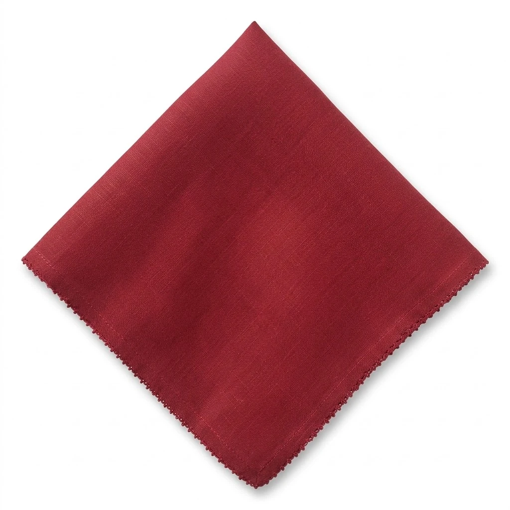 Juliska Berry Scallop Napkin - Ruby