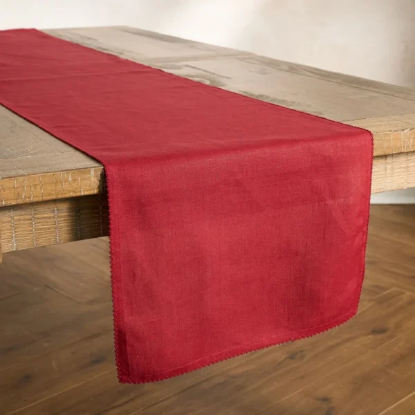 Juliska Berry Scallop Table Runner - Ruby