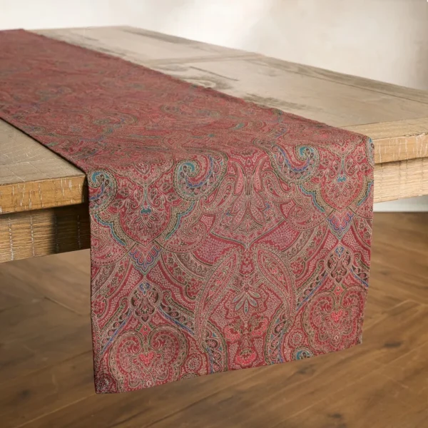 Juliska Paisley Table Runner - Red