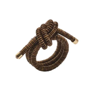 Kim Seybert Coil Napkin Ring - Brown