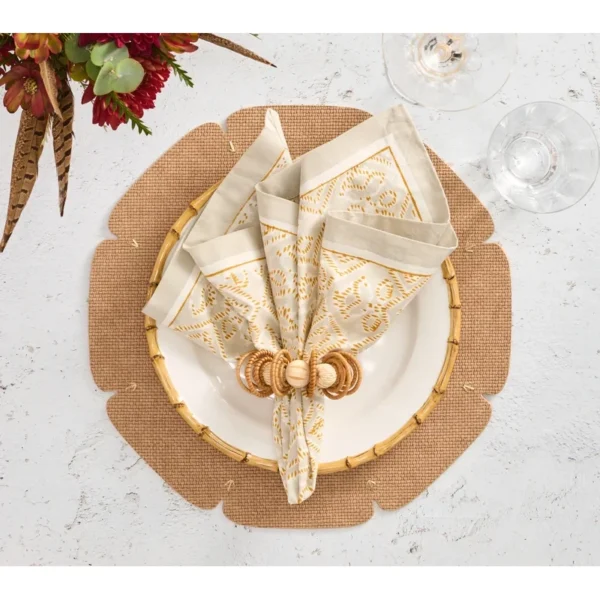 Kim Seybert Divot Placemat - Tan