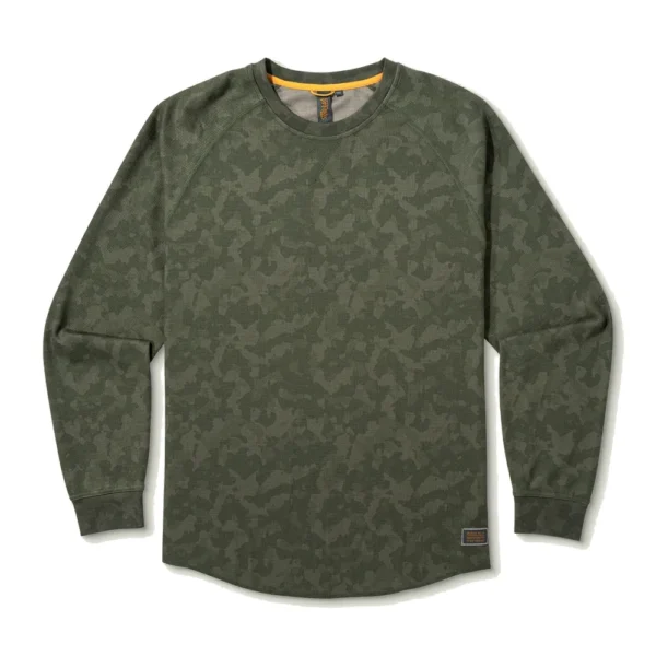 Marsh Wear Surfside Long-Sleeve Waffle Shirt - Fossil Foxhole Camo