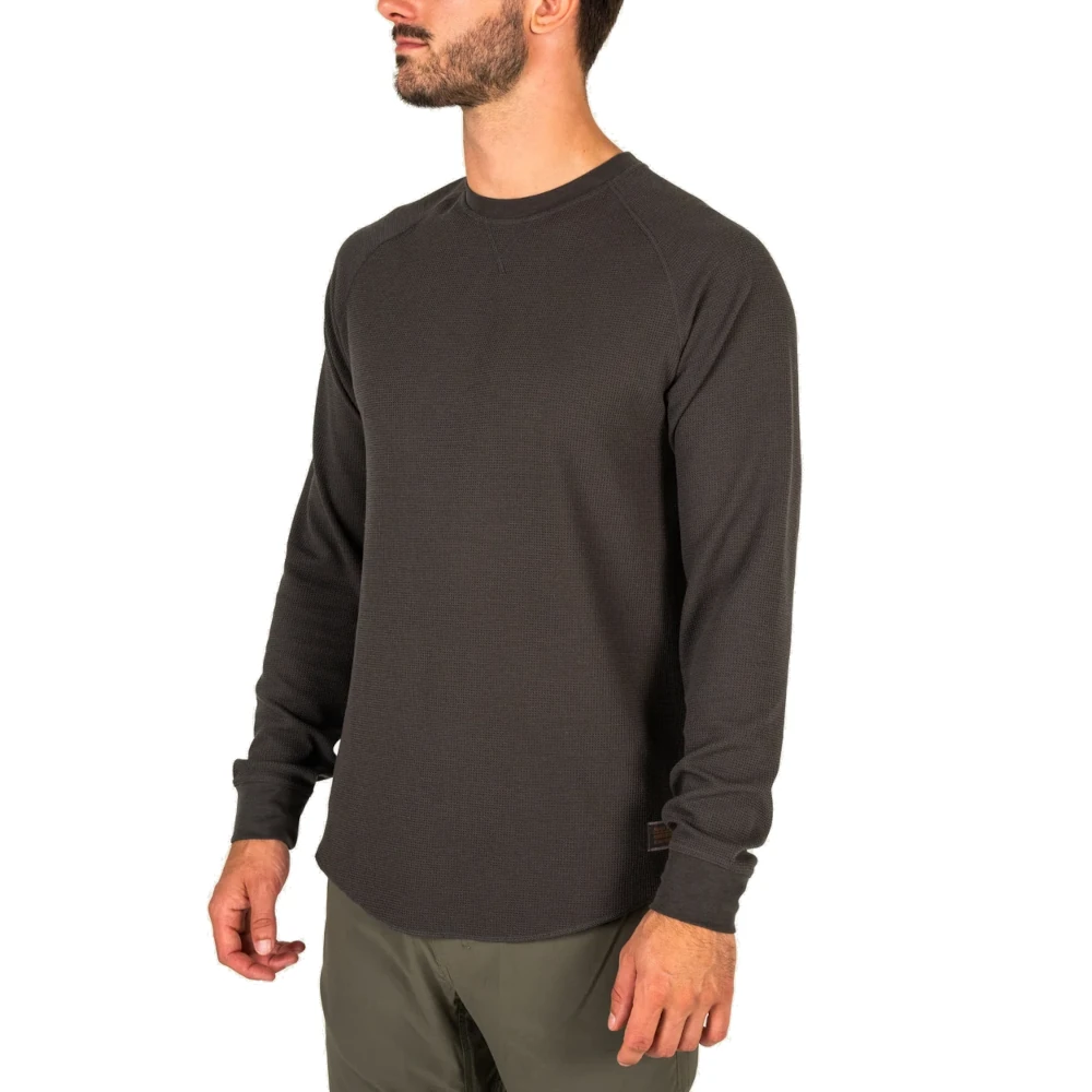 Marsh Wear Surfside Long-Sleeve Waffle Shirt - Raven