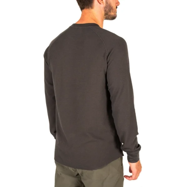 Marsh Wear Surfside Long-Sleeve Waffle Shirt - Raven