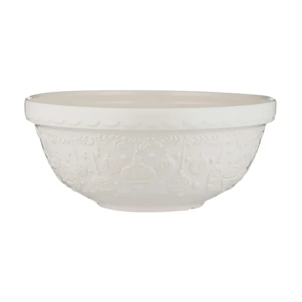 Mason Cash Deck The Halls Mixing Bowl - Cream