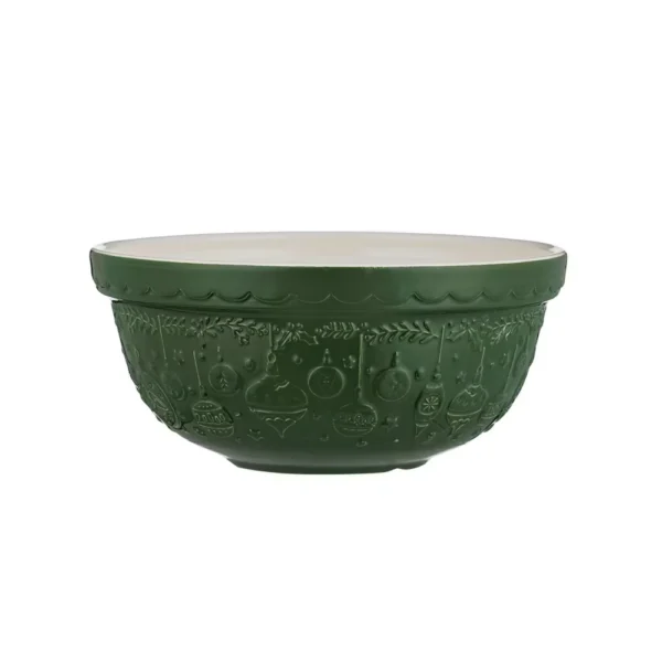 Mason Cash Deck The Halls Mixing Bowl - Green