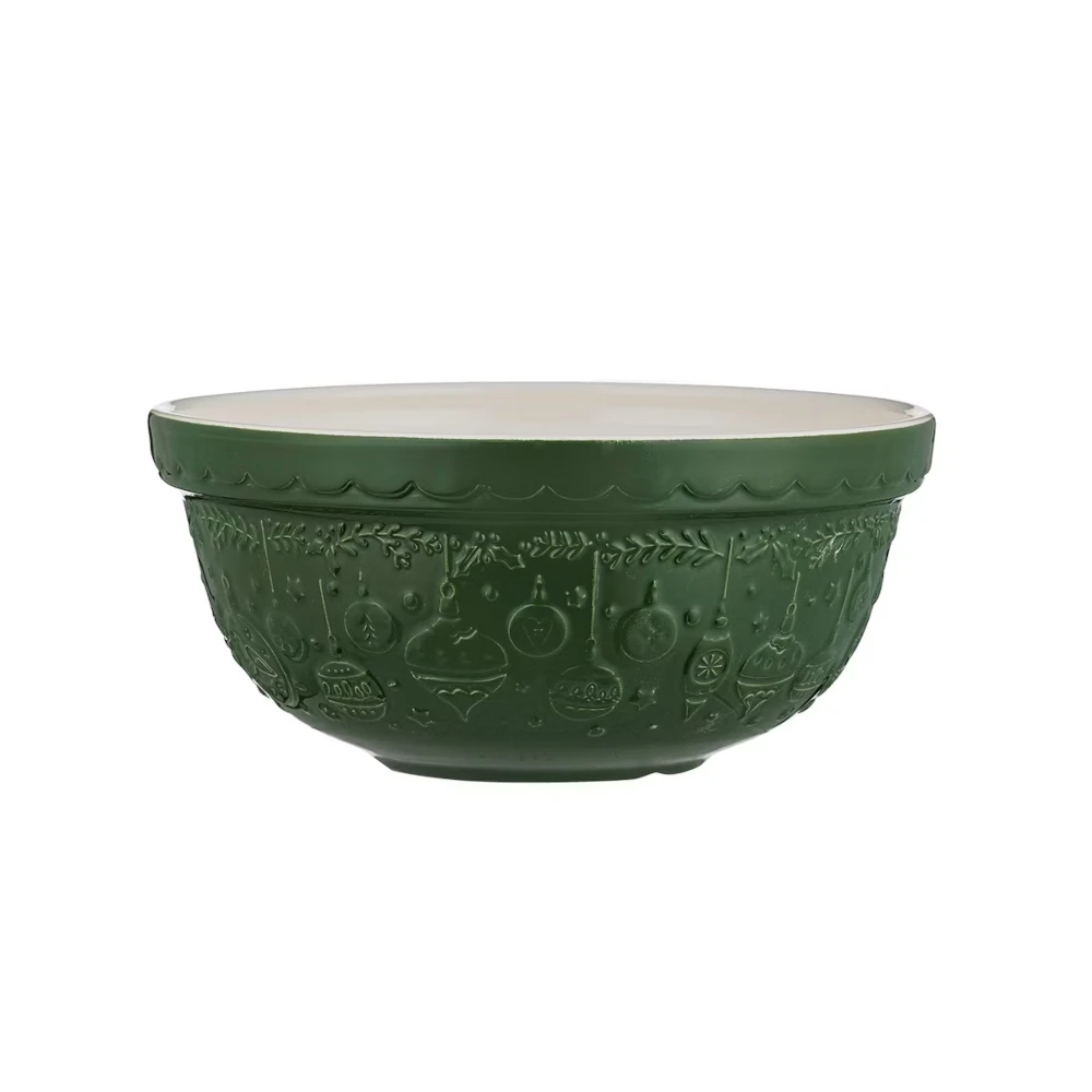 Mason Cash Deck The Halls Mixing Bowl - Green