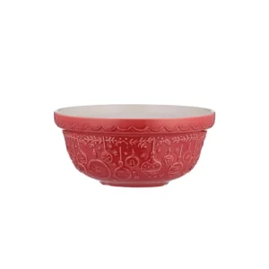 Mason Cash Deck The Halls Mixing Bowl - Red