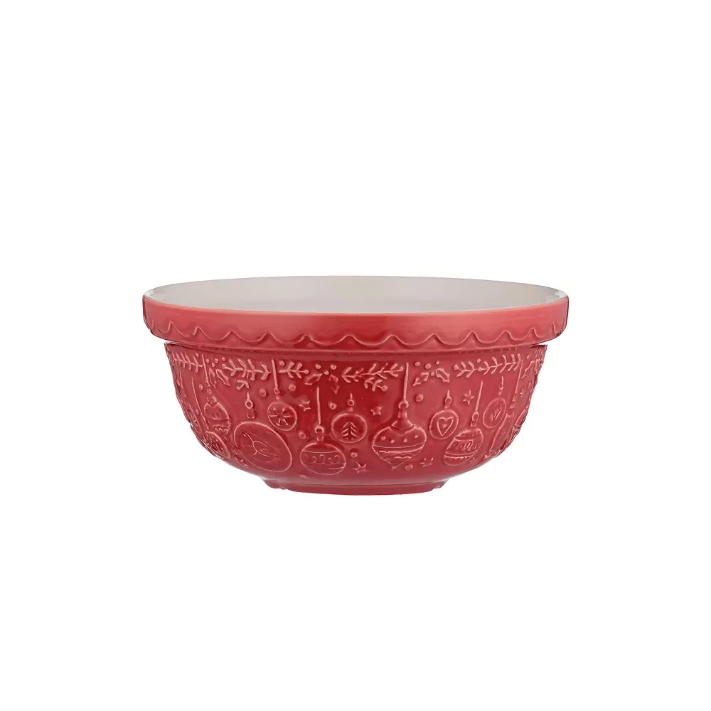 Mason Cash Deck The Halls Mixing Bowl - Red Mason Cash Deck The Halls Mixing Bowl - Red